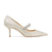 Jimmy Choo Vita klack sandaler White, Dam