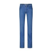 Jacob Cohën Slim Fit Denim Jeans med knappstängning Blue, Herr