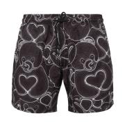 Philipp Plein Herr Badbyxor Strand Shorts Black, Herr