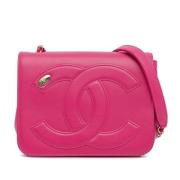 Chanel Vintage Pre-owned Laeder axelremsvskor Pink, Dam