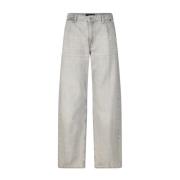 Drykorn Wide Leg Jeans med hög midja Gray, Dam