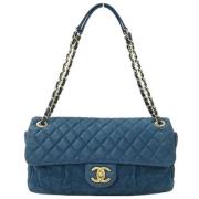 Chanel Vintage Pre-owned Laeder chanel-vskor Blue, Dam