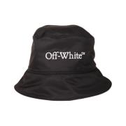 Off White Svart Bookish Bucket Hat Black, Herr