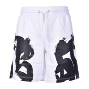 Bikkembergs Bomull Bermuda Shorts White, Herr