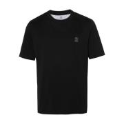 Brunello Cucinelli Svarta T-shirts och Polos Black, Herr