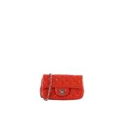 Chanel Vintage Pre-owned Laeder axelremsvskor Red, Dam