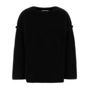 Jil Sander Stilren Svart Ulltröja Black, Dam