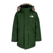 The North Face Vattentät Lång Jacka med Avtagbar Huva Green, Herr