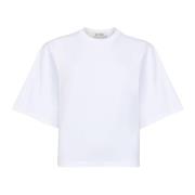 Róhe Logo Jersey T-shirt Optic White White, Dam