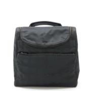 Chanel Vintage Pre-owned Canvas axelremsvskor Black, Dam