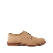 Brunello Cucinelli Bruna Platta Skor Elegant Stil Brown, Herr