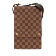 Louis Vuitton Vintage Pre-owned Canvas axelremsvskor Brown, Dam