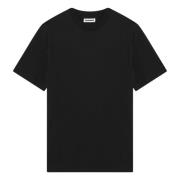 Jil Sander Kortärmad rund hals T-shirt Black, Herr