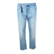 Incotex Bomullsblandning Stretch Jeans Blue, Herr