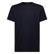 Dondup Logo Bomull T-shirt Kort Ärm Blue, Herr