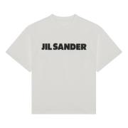 Jil Sander Kortärmad rund hals T-shirt White, Dam