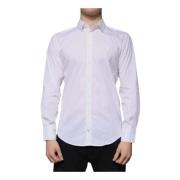 Dolce & Gabbana Slim Fit Skjorta, Klassisk Krage White, Herr