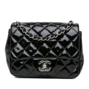 Chanel Vintage Pre-owned Laeder crossbodyvskor Black, Dam