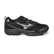 Mizuno Svarta Sneakers med Logodetaljer Black, Herr