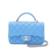 Chanel Vintage Pre-owned Laeder chanel-vskor Blue, Dam