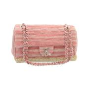 Chanel Vintage Pre-owned Bomull chanel-vskor Pink, Dam