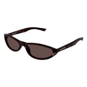 Balenciaga Stiliga solglasögon i Havana/Brun Brown, Unisex