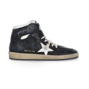 Golden Goose Svarta Läder High Top Sneakers Black, Herr