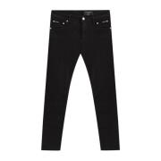 Dolce & Gabbana Svarta bomullsjeans och byxor Black, Herr