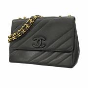 Chanel Vintage Pre-owned Laeder axelremsvskor Black, Dam