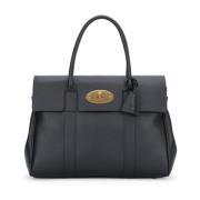 Mulberry Klassiskt Korn Liten Handväska Black, Dam