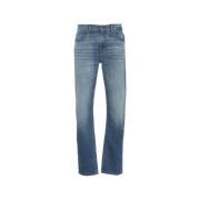 7 For All Mankind Slim Fit Jeans Blue, Herr