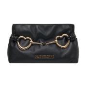 Love Moschino Elegant Svart Clutch med Logodetalj Black, Dam