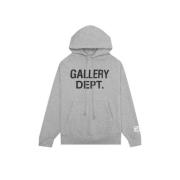 Gallery Dept. Center Logo Heather Grey Hoodie Gray, Herr