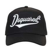 Dsquared2 Svart Baseballkeps Logodesign Justerbar Black, Herr