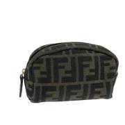 Fendi Vintage Pre-owned Canvas necessrer Black, Dam