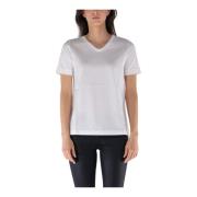 Max Mara Klassiskt Logo Cropped T-shirt White, Dam