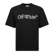 Off White Bokig Skate T-shirts och Polos Black, Herr