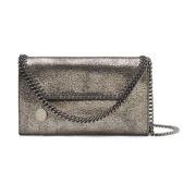 Stella McCartney Silver Foldover Top med Magnetisk Stängning Väska Gra...