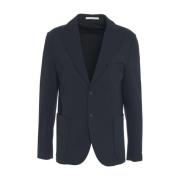 Paolo Pecora Blå Jersey Blazer Ss25 Blue, Herr