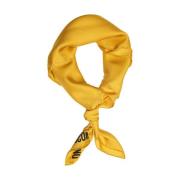 Moschino Gul Smiley Sidenscarf Yellow, Dam