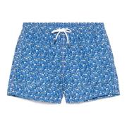 Fedeli Polyester Badshorts med Elastiskt Bälte Blue, Herr