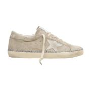 Golden Goose Grå Klassiska Sneakers med Glitterdetaljer Gray, Dam