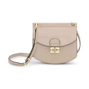 Ganni Liten Crossbody-väska Gray, Dam