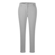 Raffaello Rossi Elegant Sporty Flannel Pants Gray, Dam