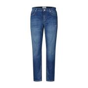 Cambio Avslappnad passform Boyfriend Jeans med moderna detaljer Blue, ...