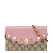 Gucci Vintage Pre-owned Canvas plnbcker Pink, Dam