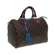 Louis Vuitton Vintage Pre-owned Canvas handvskor Brown, Dam