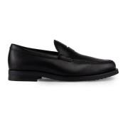 Tod's Svarta läder slip-on mockasin skor Black, Herr