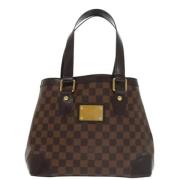 Louis Vuitton Vintage Pre-owned Canvas axelremsvskor Brown, Dam