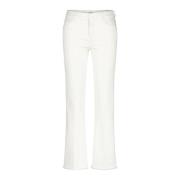 Cambio Francesca Mid-Waist Slim Leg Jeans White, Dam